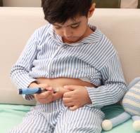 Peripheral edema in a child with insulin-dependent diabetes mellitus