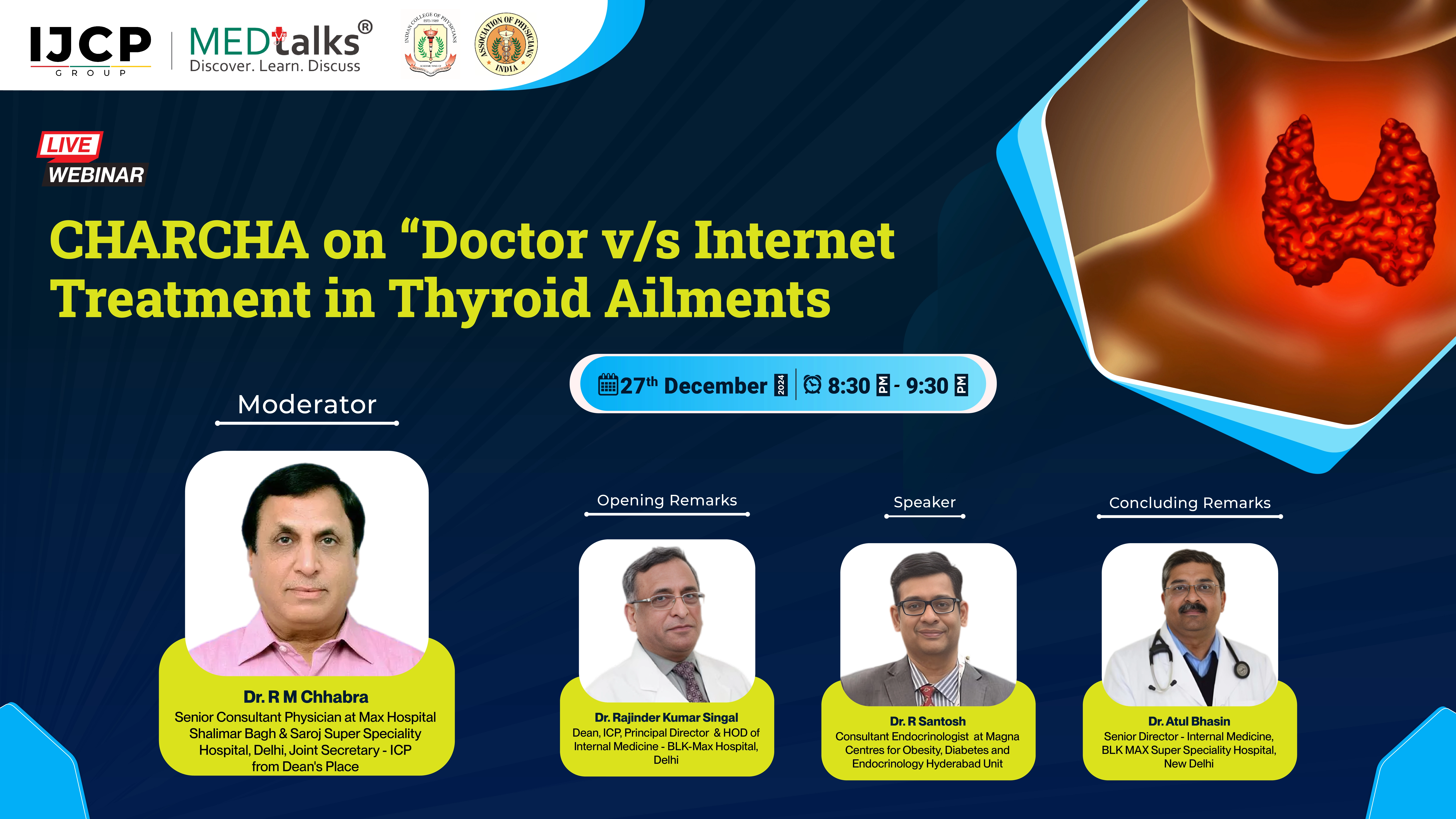 CHARCHA on “Doctor v/s Internet Treatment in Thyroid ailments